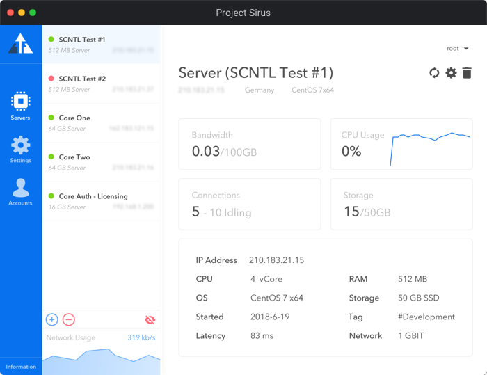 Project Sirius - Server stats